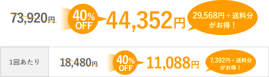40%OFF 40,320円（税抜）